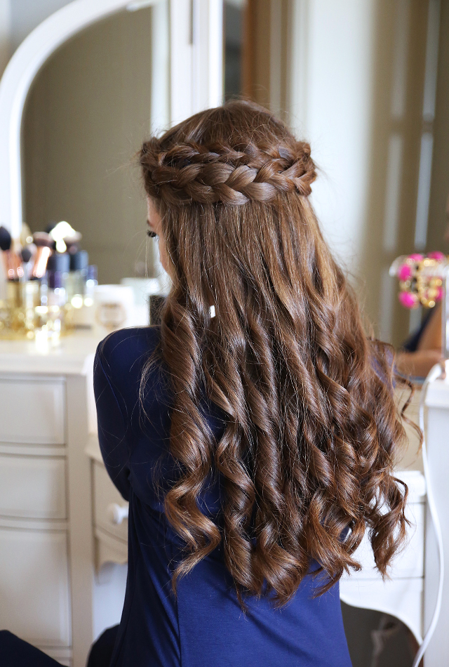 hair tutorial braid crown