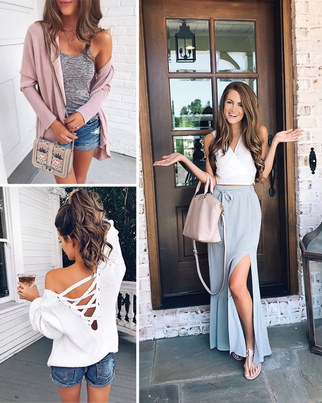dress, tumblr, mini dress, white lace dress, lace dress, long sleeves, long  sleeve dress, bell sleeves, bell sleeve dress, bag, pink bag, ysl, ysl bag,  chain bag, spring outfits, date outfit, date