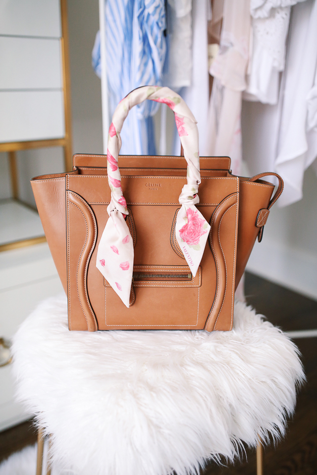 How to Tie a Scarf Around a Purse - PureWow
