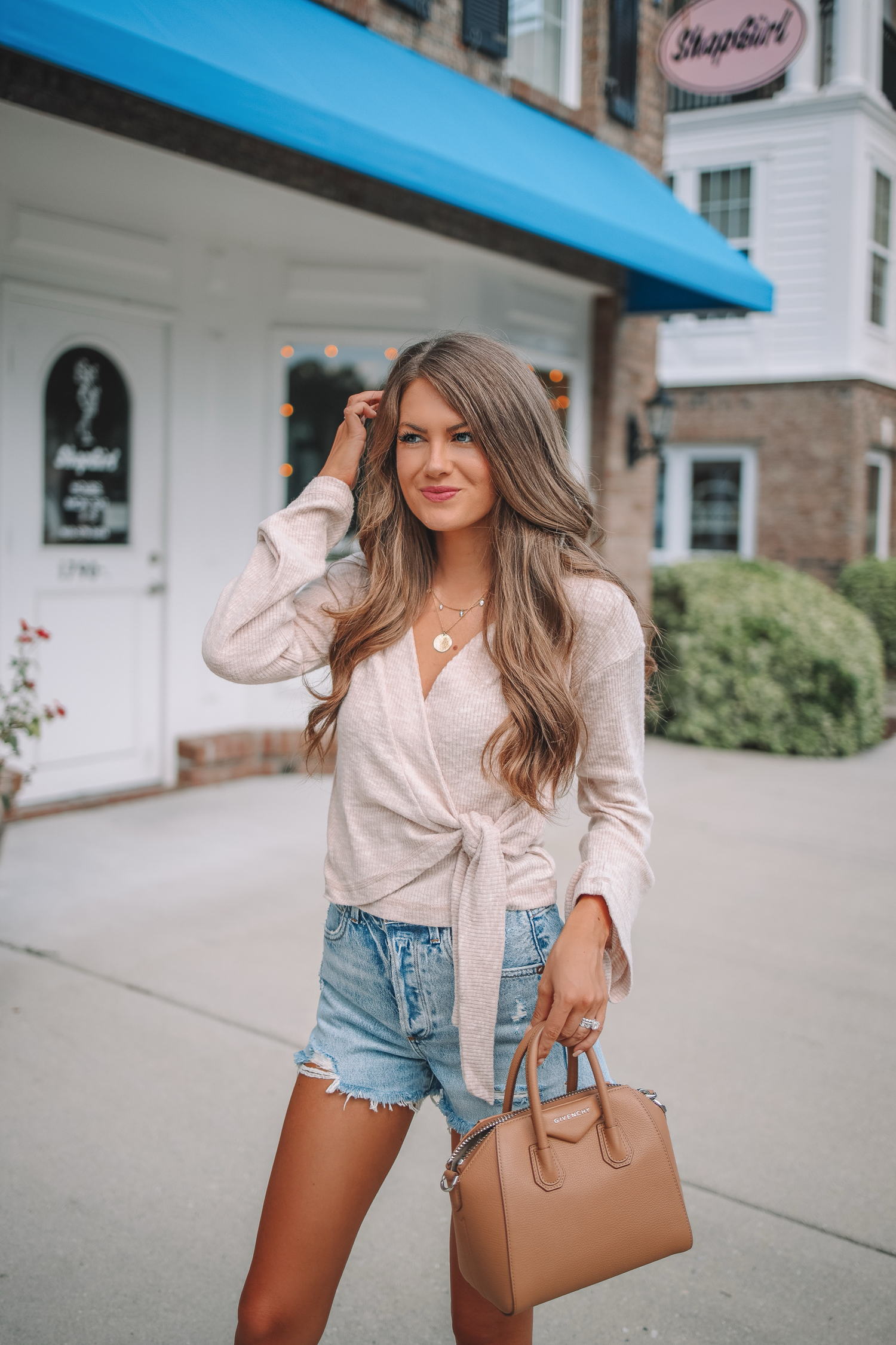 Wrap Top - Southern Curls & Pearls