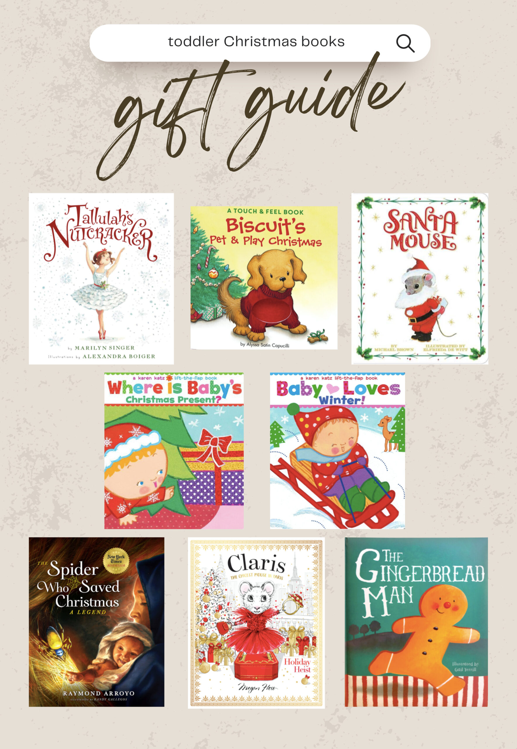 Toddler Christmas Books Southern Curls & Pearls
