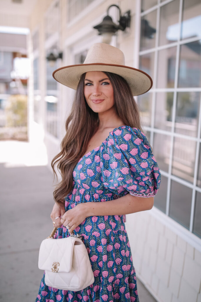 Puff Sleeve Maxi Dress - Southern Curls & Pearls